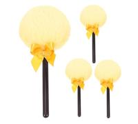 Beaupretty 4pcs Soft Lollipop-shaped Powder Puff for Makeup Application Gentle Sensitive Skin for Body and Setting Powder Use Travel-friendly Makeup Tool