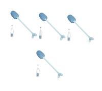 Beaupretty 4pcs Sponge Bottle Brush Long Handle Rotating Cleaning Tool for Bottles and Cups Non-Scratch Soft Sponge Head Ergonomic Frosted Grip for Easy Use Kitchen Essential