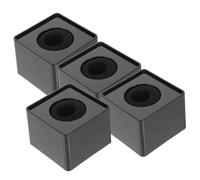 Beaupretty 4pcs Square Shaped Microphone Flag Stations with Abs Material Ergonomic Mic Flag Cubes for Wireless Interview Microphones