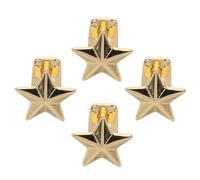 Beaupretty 4Pcs Star Teeth Caps Hip Hop Tooth Jewelry Easy to Wear Bling Grills for Parties Performances Unique Fashionable Tooth Accessories for Music Festivals Events
