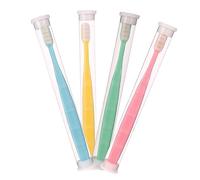 Beaupretty 4pcs Super Soft Bristle Toothbrush Pack Micro-Nano Manual Brush for Gentle Cleaning Bristles for Sensitive Gums