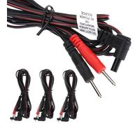 Beaupretty 4pcs Therapy Machine Lead Wires with Pin Connectors Compatible Cables for Treatment Instruments and Pads High Performance and Reliable Easy Installation