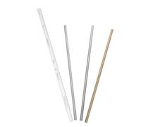 Beaupretty 4pcs Thermal Conductivity Rods Set Copper Aluminum Iron and Plastic 20-25cm Stem Science Classroom Supplies for Heat Transfer Testing and Physics Experiments