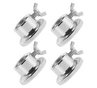 Beaupretty 4pcs Threaded Barbell Collar Clips with Tool-free Installation, Heavy Duty Steel Material, Wide Compatibility for Gym and Home Use, Secure Adjustable Dumbbell Clamps