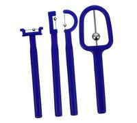 Beaupretty 4pcs Tongue Tip Lateralization Elevation Tools for Kids Adults Oral Muscle Trainer Speech Therapy Set Stainless Steel Plastic Comfortable Materials Portable