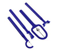 Beaupretty 4pcs Tongue Trainer Set for Adults Blue Tongue Tip Lateralization Tools Oral Muscle Exerciser for Speech Therapy Stainless Steel and Plastic Portable and Lightweight Design