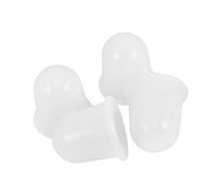 Beaupretty 4pcs Transparent Silicone Vacuum Cupping Device Manual Twist Suction Massage Cups for Muscle Fatigue Relief and Relaxation Suitable for Neck Back Waist