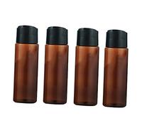 Beaupretty 4pcs Travel Liquid Bottles Dispenser Bottle Pump Squeezy Toiletry Refillable Emulsion Containers for Cosmetics