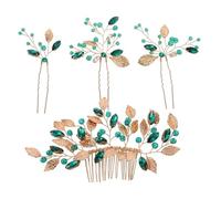 Beaupretty 4Pcs Vintage Chinese Bridal Hair Accessories Set Sparkling Rhinestone Hairpins for Weddings Prom Special Occasions Meticulously Handcrafted Hanfu Hair Clips
