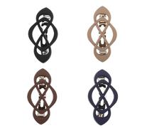 Beaupretty 4pcs Vintage French Hair Barrette Clips Matte Twisted Spring Claw for Ponytail Updo Half Up Styles Strong Hold Hair Accessories for Women