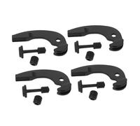 Beaupretty 4pcs Violin Fine Tuners Metal String Adjuster Pegs Dual Micro Tuning Clips Black Replacement Parts for Violins with Stable Pitch Control and Easy Installation