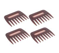 Beaupretty 4pcs Wide Tooth Hair Comb for Men Plastic Styling Detangling Tool for Barbers and Hairdressers Compact Travel-friendly Design for Slick Back Textured Hairstyles and -ups
