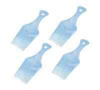 Beaupretty 4Pcs Wide Tooth Hair Combs for Men Durable Plastic Grooming Tool for Wavy Curly Hair Effortless Styling Detangling Modern Design for Slicked Back Looks