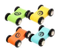 Beaupretty 4Pcs Wooden Mini Car with Small Racing Cars Educational for Early Learning and Social Skills Development