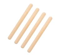 Beaupretty 4pcs Wooden Rhythm Sticks Percussion Rods for Music Development Indoor Outdoor Play Educational