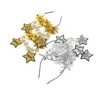 Beaupretty 4pcs Year's Decorative Headband Tinsel Headband Shining Star Nye Decorations for Christmas Eve Party for Women Men Girls As Photo Props