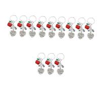 Beaupretty 4sets Graduation Owl Keychains Teacher Day Key Rings Portable Key Pendants for Teacher Appreciation Colleagues and Graduates 3pcs*4