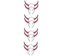 Beaupretty 4sets Halloween Horns Headband Devil Horns Headband for Adults Ox for Party Accessory 2pcs*4