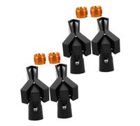 Beaupretty 4sets Microphone Clip Holder Mic Stand Adapter for Wired Wireless Mics Metal Screw Mount U-shape Spring Clip for Desktop Microphone Use in Studio Live Performance