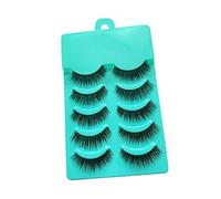 Beaupretty 5 Pairs Natural Faux Eyelashes A05 Cross Design Long Length Dramatic Volume Suitable for Makeup Enthusiasts for Daily Wear