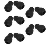 Beaupretty 5 Pairs Silicone Earbud Tips for Stethoscope Soft Noise-isolating Replacement Compatible with Various Models Easy to Install Black Gourd-Shaped Earpieces for Clearer Diagnosis