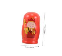 Beaupretty 5 Pcs Wooden Russian Nesting Dolls Wukong To West Design Educational for Motor Skills Development Birthday Party Favor
