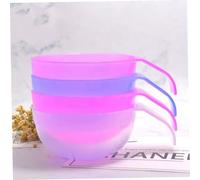 Beaupretty 5 Set Facial Mask Bowl Set with Mixing Stick Portable DIY Skin Care Tool Kit for Women Plastic Bowls with Handles Random Colors for Easy Face Mask Preparation Random Color