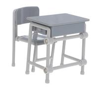 Beaupretty 5 Sets Miniature Dollhouse Furniture Set Realistic Classroom Desk and Chair Models for Educational Play and Decorative Setup for Fairy Gardens and Learning Environments