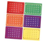 Beaupretty 5 Sets Telepathic Mind Reading Number Cards for Stage Performances Interactive Mental Calculation Tricks Funny Perspective for Party Entertainment