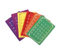 Beaupretty 5 Sets Telepathic Number Cards for Mind Reading Tricks Interactive Perspective Card Game Props for Stage Performances Halloween Party Entertainment