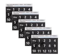 Beaupretty 5 Sheets Black Pvc Tongue Drum Scale Stickers Removable Music Note Labels for Beginners with Stable Material and Visual Guidance, for Teaching and Practice