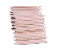 Beaupretty 500pcs Double-sided Beauty Wood Sticks for Nail Care Multi-functional Wax Applicator for Manicure and Pedicure Smooth Nail Sticks for Eyebrow Waxing and Hair Removal