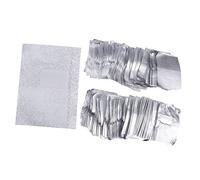 Beaupretty 500pcs Nail Polish Remover Foil Wraps Non Pads for Travel Home Salon Use Safe Durable Aluminum Foil Nail Cleaning
