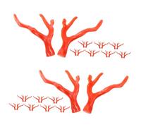 Beaupretty 50pcs Acrylic Christmas Antlers DIY Hair Accessories Supplies Reindeer Headpiece Ornaments Festive Embellishments for Crafts and Holiday Decorations