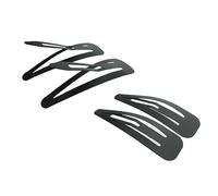 Beaupretty 50pcs Black Girl Hair Clips Barrettes Snap Clips Metal Epoxy Hair Accessories for Boys and Girls Toddlers Waterdrop Edge Hairclips