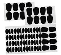 Beaupretty 50pcs Black Silicone Saxophone Mouthpiece Pads for Alto Tenor Baritone Saxophone and Clarinet, Instrument Cushions Accessories for Musician Supplies