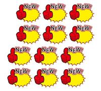 Beaupretty 50pcs Blank Signs Commodity Price Tags Paper Sale Price Stickers Creative Practical Eye-catching Yellow Market Shop Labels to Attract Customer Attention and Direct Customers