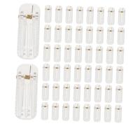 Beaupretty 50pcs Clear Prong Hair Clips Transparent Plastic Snap Barrettes DIY Hair Accessory Hardware for Women Invisible Style Enhancement