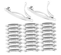 Beaupretty 50pcs Diy Hair Styling Kit Silver Hair Accessories Clip French Barrette Clips Claw