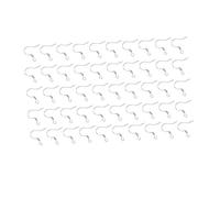 Beaupretty 50Pcs Earring Hooks Ear Wires DIY Jewelry Making Accessories for Women Silver Fish Hook Design for Crafting Unique Earrings and Stylish Ornaments