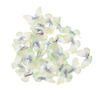Beaupretty 50pcs Hairpins Butterflies Hairpins Butterfly Hair Clamps Single Prong Hair Clips Accessories for Women Gauze Clips Women Accessories Light Green