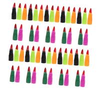 Beaupretty 50pcs Halloween Costume Fake Nail Claws Witch Fingertip Covers in Orange Purple Green Dark Green Black Easy to Wear and Remove Safe for Natural Nails for Halloween Party Cosplay