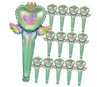 Beaupretty 50pcs Handheld Fairy Wand Balloons Foil Party Decoration Props for Birthdays Festivals and Events and Easy to Carry