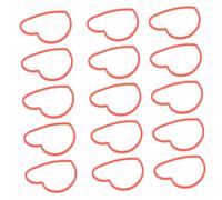 Beaupretty 50Pcs Heart Shaped Elastic Bands Magician Trick Prop Conjuring Performance Supplies for Stage Shows Birthday and Party Entertainment