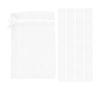 Beaupretty 50pcs Jumbo Organza Bags Drawstring Small Sweet Bags for Party Wrapping