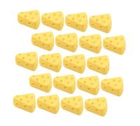 Beaupretty 50Pcs Mini Simulation Cheese Cake Ornaments for Bakery Realistic Yellow Fake Cake Models for Play Photography Props and Home Decoration and Miniature Dessert Displays