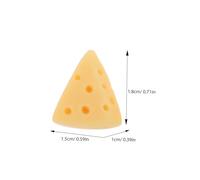 Beaupretty 50pcs Miniature Cheese Models DIY Craft Charms for Jewelry Making Home Kitchen Decor Cake Shop Display Artificial Cheese Figurines