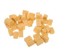 Beaupretty 50pcs Miniature Plastic Hay Bales for Decoration Small Farm Accessories for DIY Craft Dollhouse Autumn Harvest Animal Habitat Building Safe Interactive Play