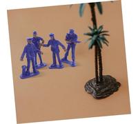 Beaupretty 50pcs Miniature Police Figures Set Realistic Male Policeman Models for Desktop Dioramas Micro Landscape Ornaments Portable Police Character Figurines for Creative Sand Table