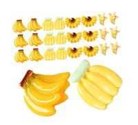 Beaupretty 50pcs Miniature Resin Bananas Faux Artificial Fruit Decorations for DIY Crafts Party Favors Floral Accents and Home Staging Fun